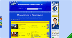 Desktop Screenshot of monteurzimmer-kaiserslautern.de
